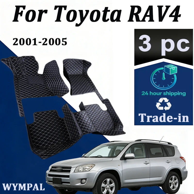 Tappetini per Auto Toyota RAV4 Ravufō XA20 2001-2005 3 Porte, Tappeti Antisporcamento, Accessori Auto