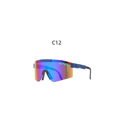 Sjqka - Pit Viper Polarisierte Sonnenbrille, UV400-Schutzbrille für Männer und Frauen, Radfahren,