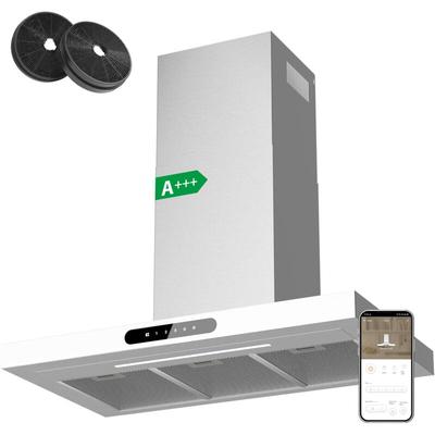 CD9102W a+++ 650m³/h Dunstabzugshaube 90cm Wandhaube aus Edelstahl mit Booster 4 Stufen mit 2 Image
