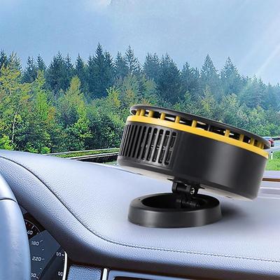 12V Car Heater Fan Portable Fast Heating Auto Car Heater Defroster Windshield Defogger Automobile Windscreen Heater Plug in Cigarette Lighter 360 Degree Rotary