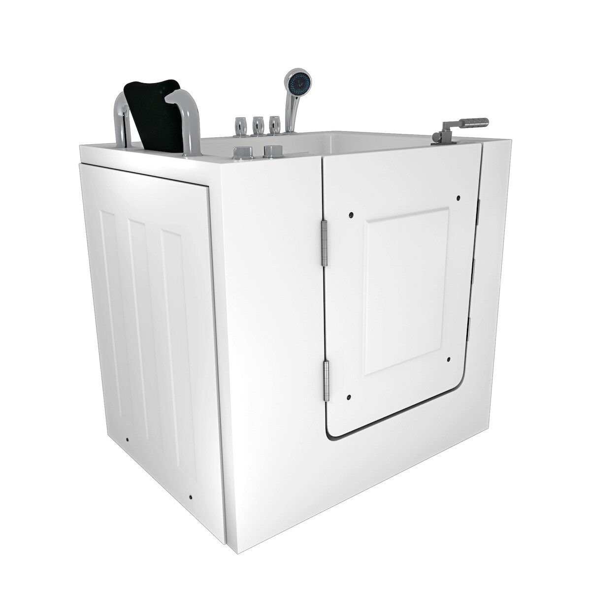 AcquaVapore Sitzwanne Whirlpool Badewanne mit Tür S02WP-TH-C-R 100x78cm Image