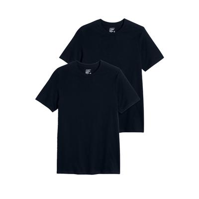 Men's Big & Tall Classic Crewneck Undershirt, 2-Pack by Jockey in Black (Size 6XL)