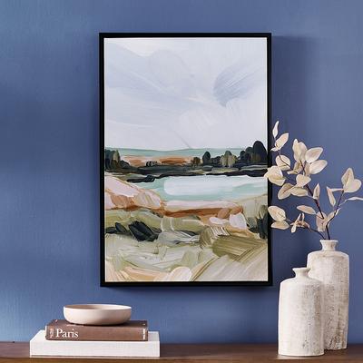 Brushed Landscape Framed Canvas Wall Art - Grandin Road