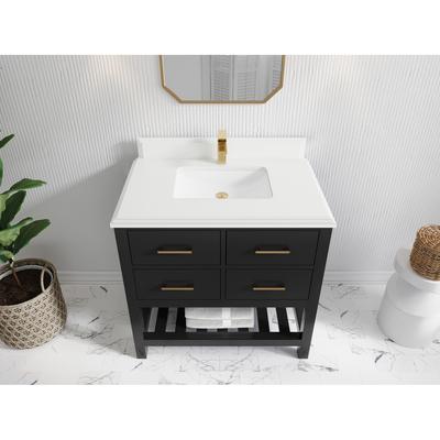 Willow Collections 36 in. W x 22 in. D Parker Single Sink Bathroom Vanity with Countertop