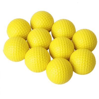 TEMU 10pcs And Elastic Yellow Foam Golf Balls, For Indoor And Outdoor Practice Training Image