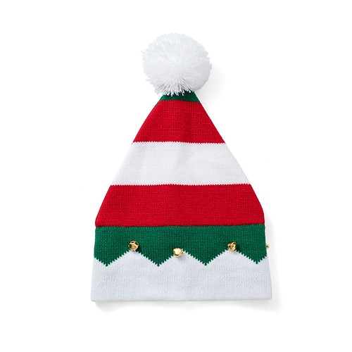 Chapeau de Noël père Noël Elfe Noël pour Homme Femmes Garçons Fille Enfant Adulte Noël la veille de Noël Soirée Noël Chapeau