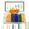232PCS Viti autoperforanti in plastica Ancoraggi a costine per cartongesso e parete con kit di viti Tappo a muro Ancoraggio Bullone di espansione Colonna per tubi