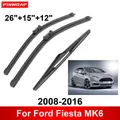 1/2/3/4/6PCS Tergicristallo Auto Per Ford Fiesta MK6 2008-2016 Anteriore Posteriore Spazzole Tergicristallo Accessori Auto 2011 2012 2013 2014 2015