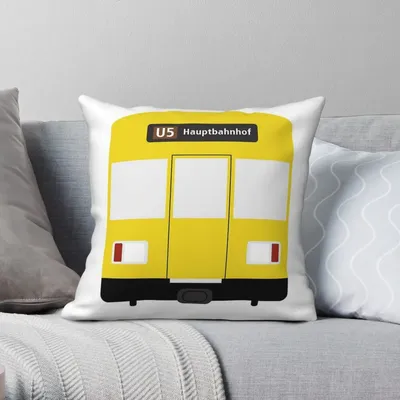 Berlin U-Bahn U-Bahn quadratischen Kissen bezug Polyester Leinen Samt Muster Reiß verschluss Image