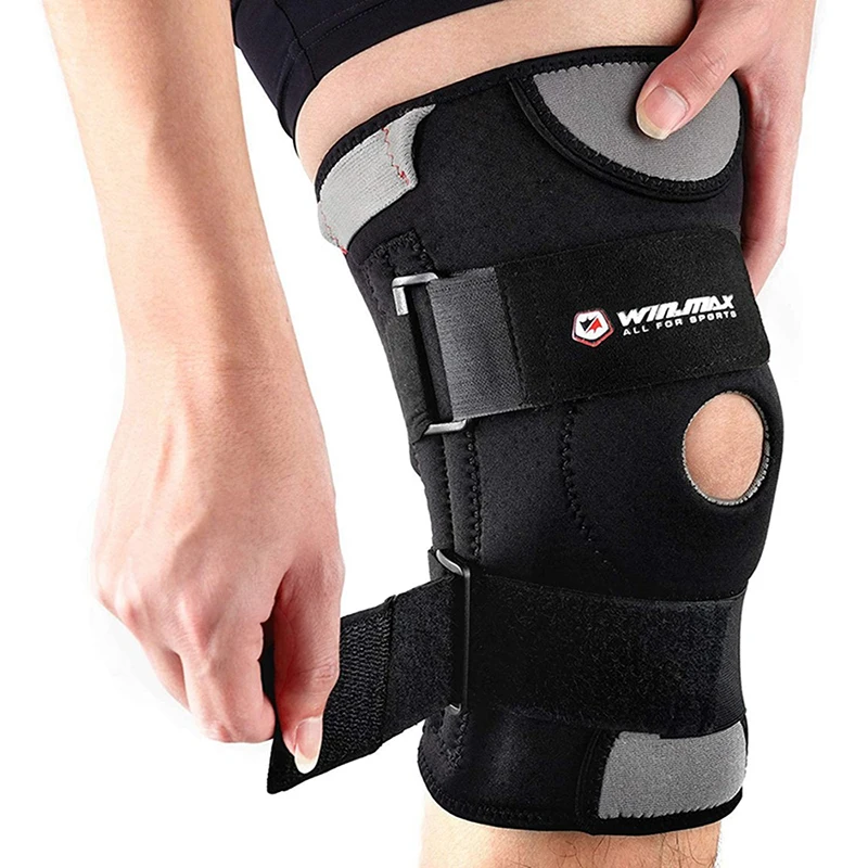Win. Max Gym Knies tütze Klammer Ärmel lindern Bein Arthritis Meniskus Riss Knieband Pads offene Patella Stabilisator Protektor Image