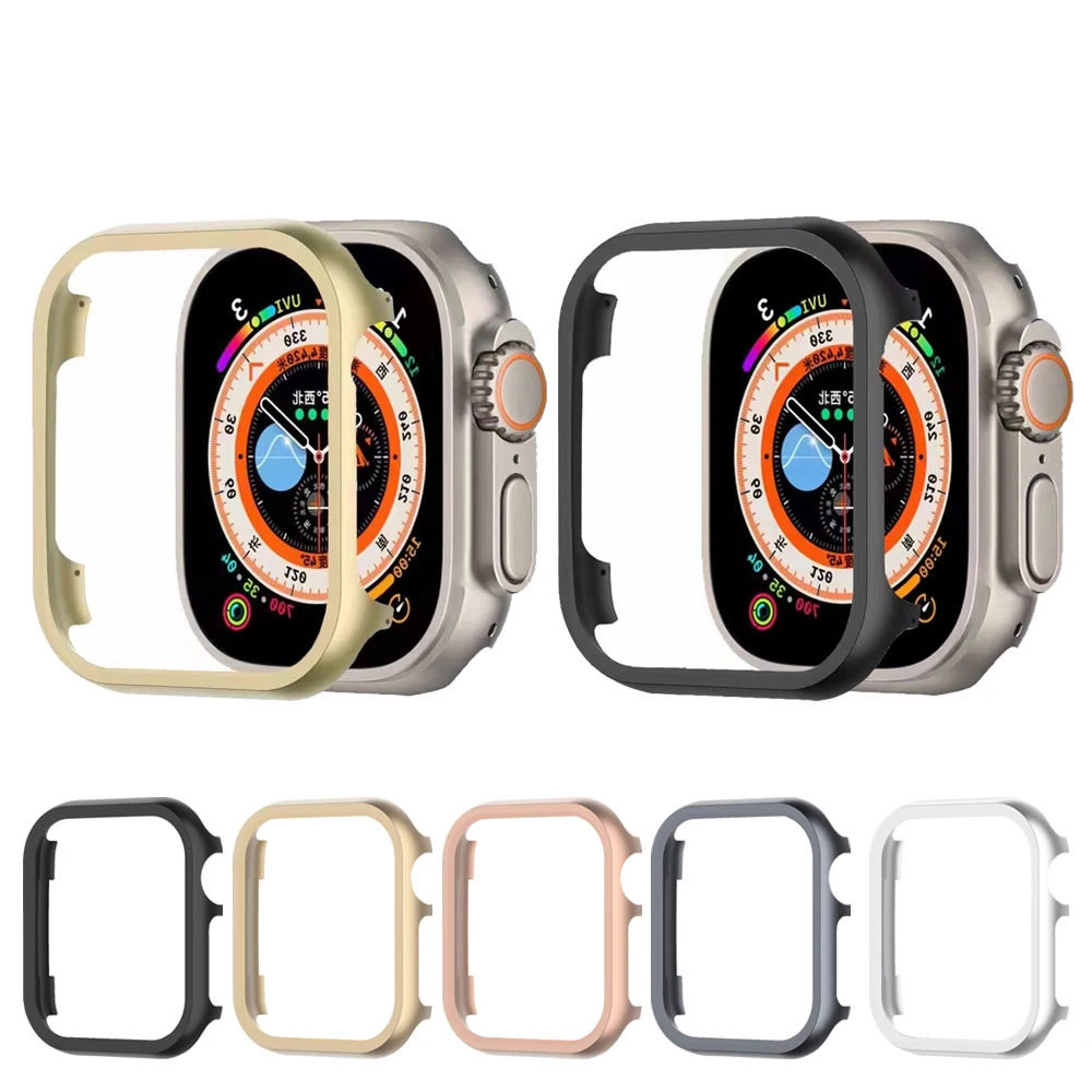 Aluminium Gold Metallgehäuse für Apple Watch Case 42/46MM 49MM Schutzhülle Rahmen für IWatch Series10 9 8 SE Ultra2 Bumper Cases Image