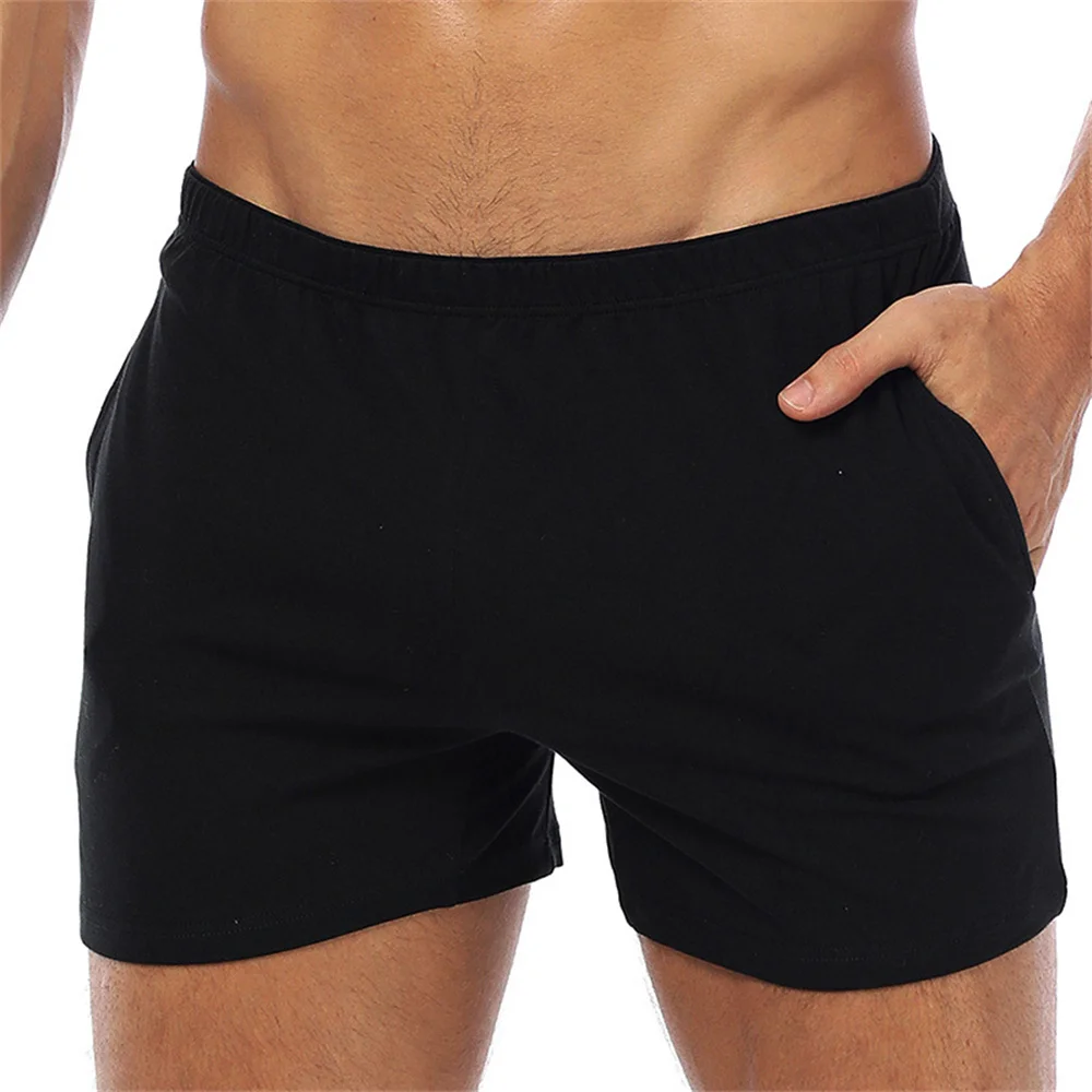 Bequeme Unterwäsche Männer Boxer Shorts Slips Baumwolle atmungsaktive Unterhose Tasche Pyjama Nachtwäsche Boxer Männer Shorts Image