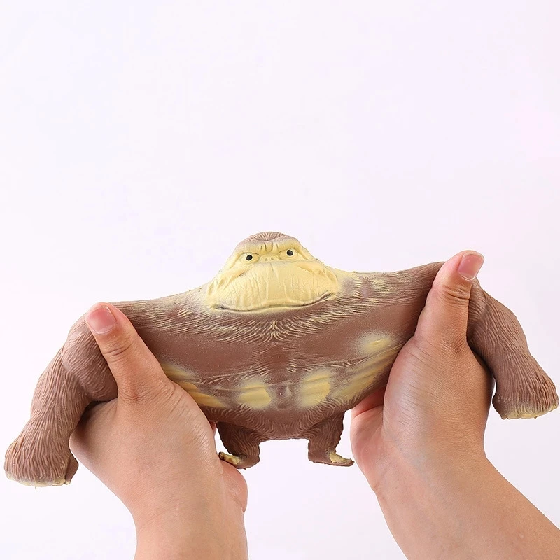 Sand Squishy Monkey Antistress Rubber Dehnbares riesiges Orang-Utan Unzerstörbare elastische Gorilla Doll Dekompressions-Affenspielzeug Image