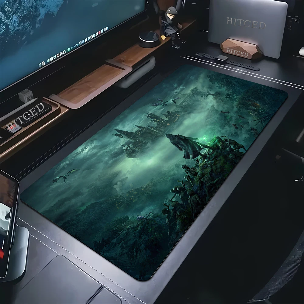 Mauspad H-Hogwarts Legacy Großes Gaming-Mauspad Gamer Gummi Computer-Tastatur-Pad Büro rutschfeste Mauspad Laptop-Schreibtischunterlage Image