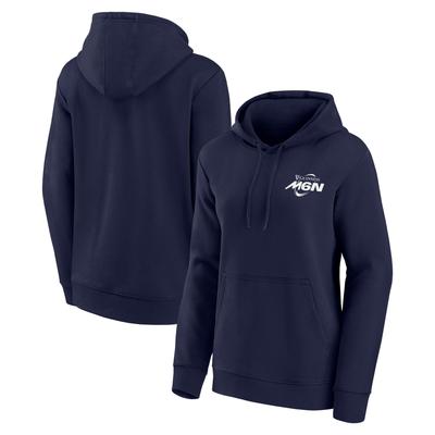 Guinness Six Nations Linke Brust Kapuzenpullover mit Mono-Logo-Grafik – Marineblau – Damen Image