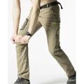 Per uomo Pantaloni convertibili Pantaloni da escursione Estate Esterno Antivento Anti-pioggia Traspirante Asciugatura rapida Pantaloni Nero Verde militare Campeggio e hiking Pesca Escursionismo L XL