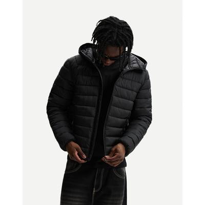 Bershka Lightweight Puffer Jacket Men S Black