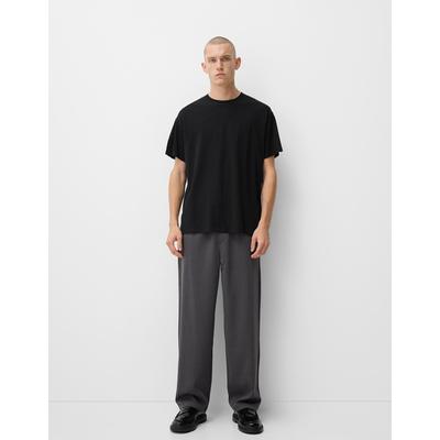 Bershka Tailored Jogging Trousers Men Xxl Grey