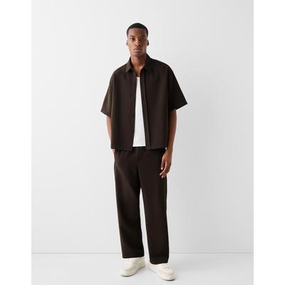 Bershka Tailored Jogging Trousers Men Xl Brown
