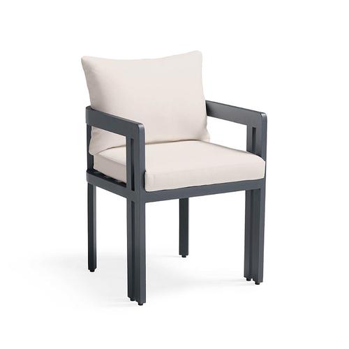 Set of 2 Porticello Dining Replacement Cushions - Rain Black - Frontgate