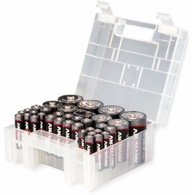 Ansmann - Batteriebox 35 inkl. Alkaline-Batterien Sortiment