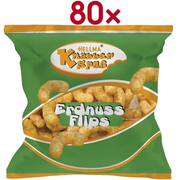 Hellma Erdnussflips 80 Portionspackungen Image