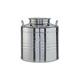 Tuttacasa - Contenitore Bidone Fusto per Olio 50 lt in Acciaio Inox 18/10