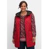 Steppweste SHEEGO "Große Größen", Damen, Gr. 46, rot, Obermaterial: 100% Polyester;Futter: 100% Polyester;Wattierung: 100% Polyester, unifarben, casual, figurbetont lang, Westen, zum Wenden, mit 2-Wege-Zipper