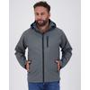 Softshelljacke LPO "ELLIOT PEAK III MEN", Herren, Gr. 4XL (60), grau (anthrazit), 96% Polyester; 4% Elasthan, sportlich, Langarm mit Gummizug, Jacken, auch in Großen Größen erhältlich