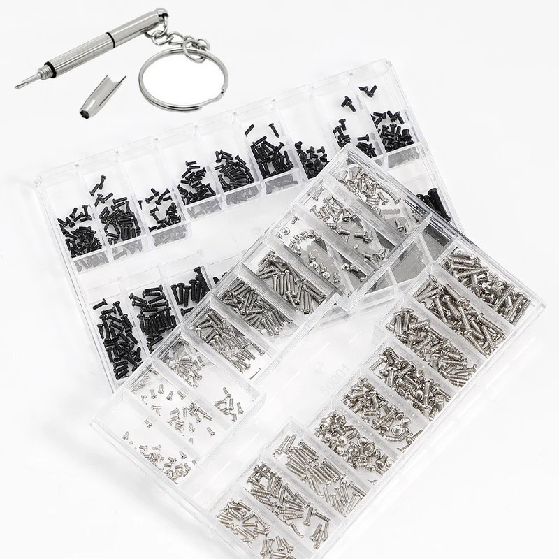 500 stücke Mini Schraube Muttern Micro Laptop Computer Montieren Reparatur Schrauben Verschluss Set Für Die Reparatur Sonnenbrille Telefon Image