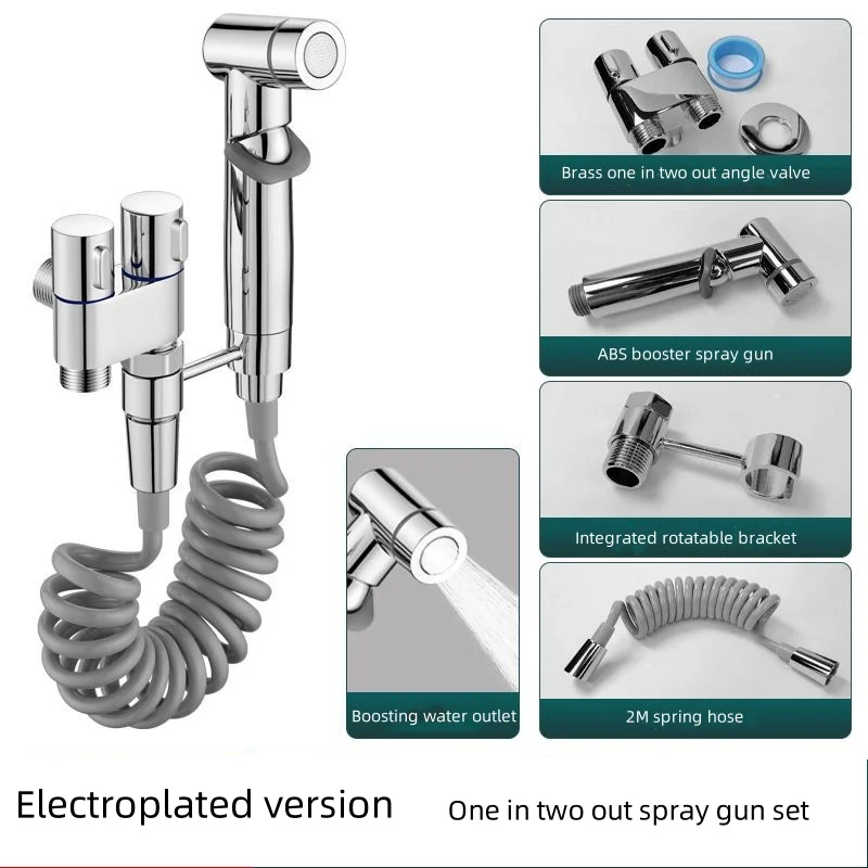 Handheld Bidet Sprayer Wc Bidet Wc Sprayer Set Spray Wasser Badezimmer Dusche Wc strohnpistole Eckventil Zubehör Image