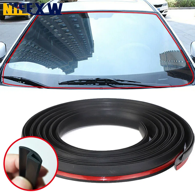 Frontscheibe Auto Dichtung Streifen h Typ Auto Dach Fenster Rand Dichtung Schutz Wasserdicht Schalldicht Staubdicht Dichtung Streifen Trim Image