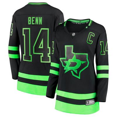 Schwarzes Dallas Stars-Ersatztrikot mit Jamie Benn für Damen von Fanatics für Premier Breakaway Image