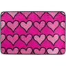 Valentine's Day Heart Rugs Heart Shaped Non Slip Bathroom Rug Washable Mat Heart Kitchen Rugs Love Deco Floor Mat or Shower Bedroom Kitchen Deco (Double Heart, 17.7 x 31.5 Inches)