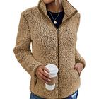 Women's Winter Coat Winter Jacket Outdoor Street Daily Fall Winter Regular Coat Regular Fit Warm Breathable Comtemporary Stylish Jacket Long Sleeve Solid Color with Pockets Full Zip Pink Green Khaki