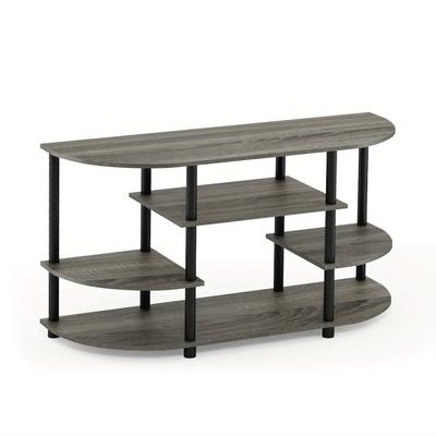 TEMU Simple Tv Stand, Grey/ Black, Space-saving Tv , Room Furniture, Easy