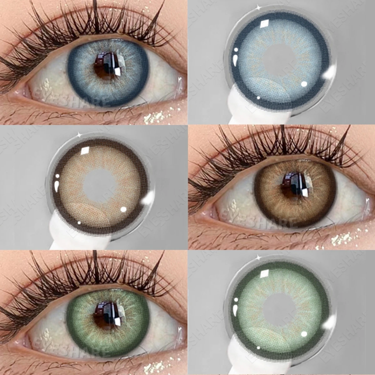 Eye share 14,5mm Farb kontaktlinsen für große Augen Kosmetik blaue Kontaktlinsen braune natürliche Kontaktlinsen grüne Linse Image