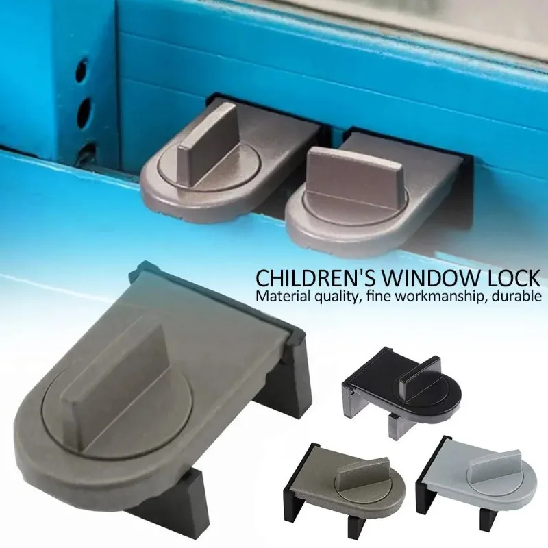 Verstellbares Sicherheits schloss für Fenster aus Aluminium legierung Schiebetür stopper Sicherheits schloss für kinder sicheres Fensters chloss gegen Diebstahl Image