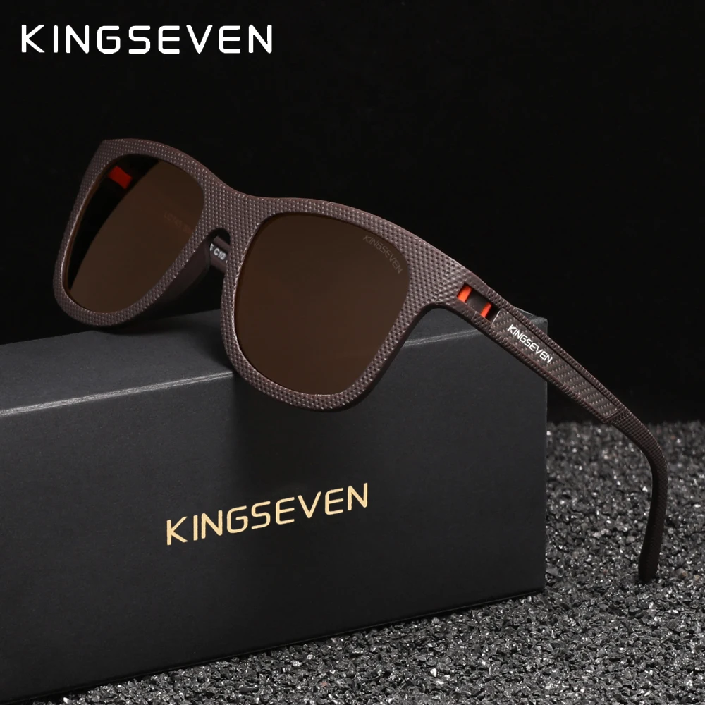 KINGSEVEN Kausalen Polarisierte Sonnenbrille Männer Frauen Fahren Sonnenschutz Gläser Angeln Anti-UV400 Schutz Outdoor Sport Brillen Image
