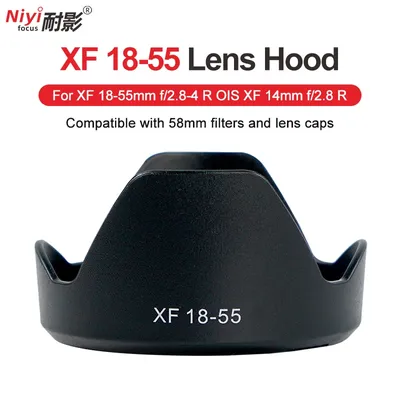 Xf 18-55 Kamera objektiv haube für Fuji XF Zoom 18-55mm F2.0-4 R ois xf 14mm 1: 2,8 14 2,8 R Objektiv Kunststoff Schatten haube Gegenlicht haube