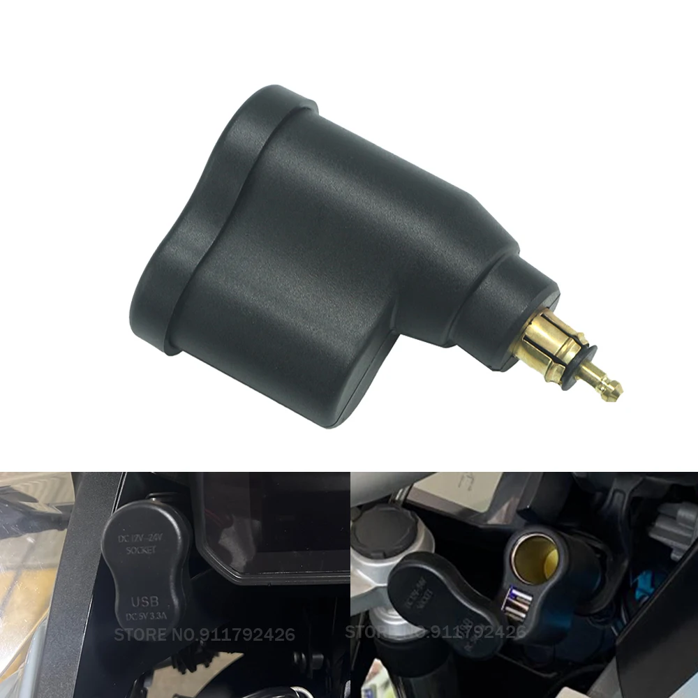 Dual-USB-Ladegerät Zigaretten anzünder Adapter Din Hella-Buchse für BMW R1200RT F800gs F850gs F900XR/R S1000XR R1250gs R1250 R1200gs Image
