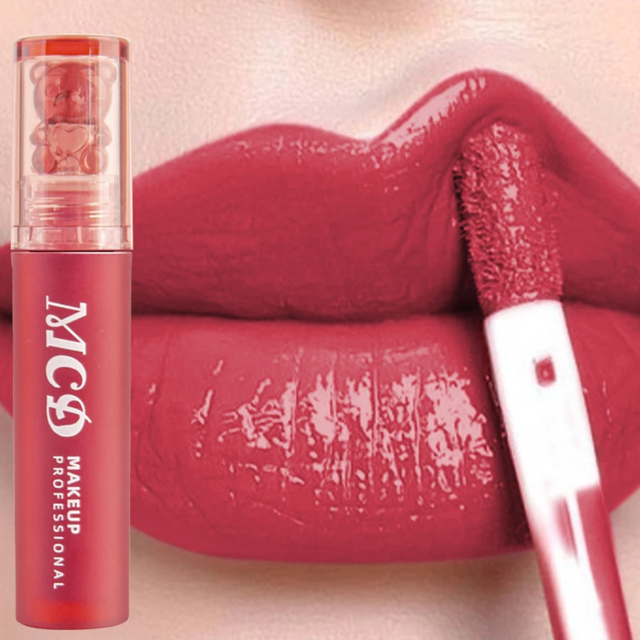 12 Farben feuchtigkeit spendend sexy Lip gloss dauerhafte pralle Lippen glühöl getönte matte Lippen glasur Samt flüssiger Lippenstift rote Lippen Make-up rot