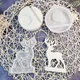 DIY Twisted Elk Candle Holder Insert Silicone Mold Gypsum Desktop Decoration Ornament Epoxy Resin Mold Home Handicrafts Storage