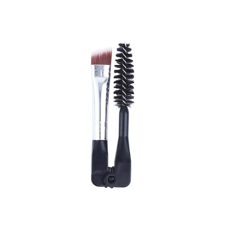 Werkzeug Wimpern Separator Tragbare Mascara Applikator Duo Abgewinkelte Augenbraue Pinsel Faltbare Augenbraue Pinsel Spoolie Pinsel Wimpern Pinsel Image