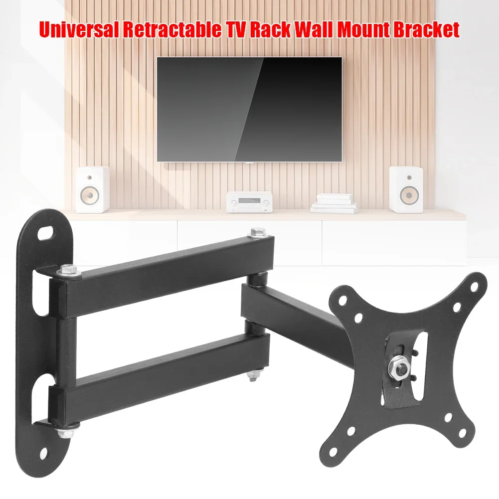 17 bis 32 Zoll TV-Wandhalterung, TV-Rahmenhalter, Ständer, kaltgewalztes Stahlblech, multifunktional, für 17 bis 32 Zoll LCD-Monitor
