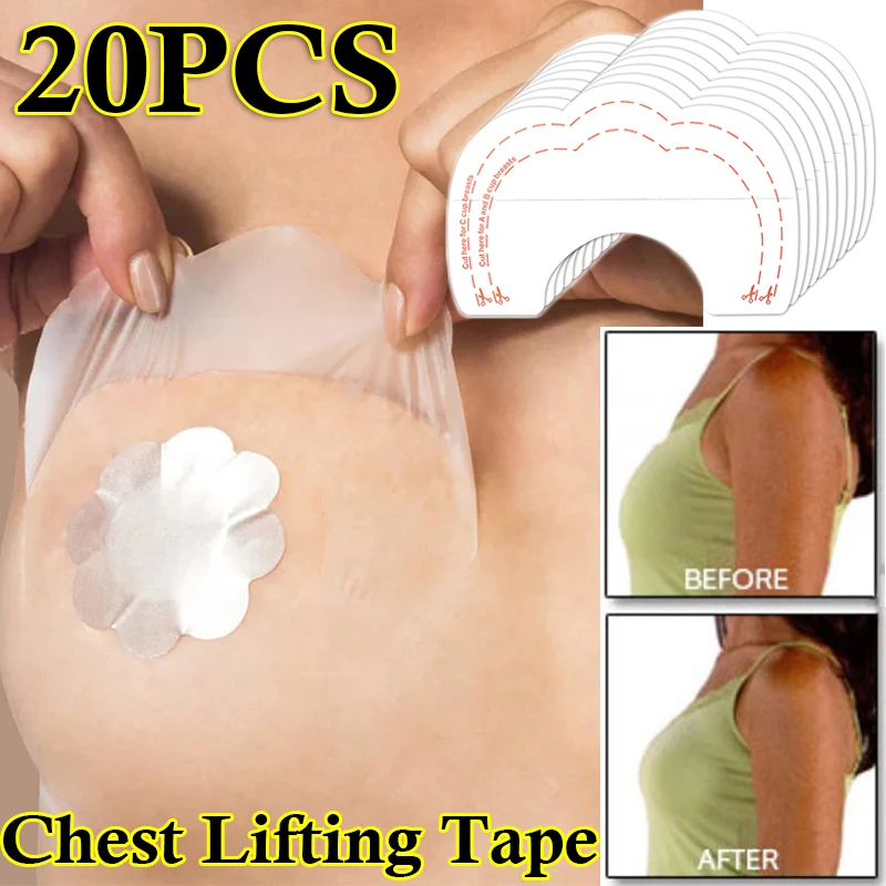 20 pièces soutiens-gorge bande adhésive mamelon couverture soutien-gorge Push Up Invisible soutien-gorge autocollants Pasties pour robe de soirée sous-vêtements accessoires