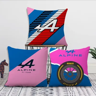 A-Alpine Logo Kissenbezug, quadratisches Kissen, Zimmer, Schlafzimmer, Kopfteil, Sofa, Wohnzimmer, Rückenlehne, Kissen, Nickerchen, Zeit Image
