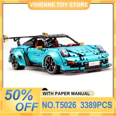 TGL T5026 MOC High-Tech Super Power Auto Hypercar Baustein Geschwindigkeit Champions Racing Fahrzeug Ziegel Kinder Spielzeug Weihnachten geschenk Image