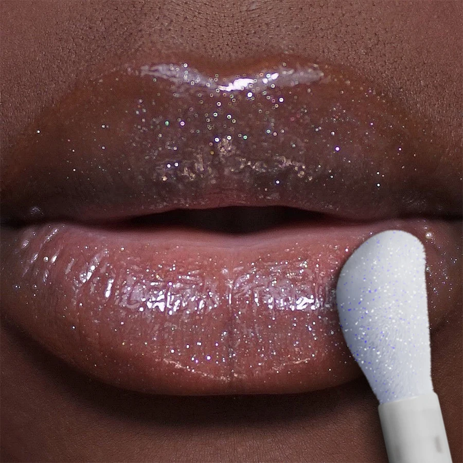 Glitzer-Schimmer, sexy Lippenöl, feuchtigkeitsspendender, aufpolsternder Lippenmantel für Lippenstift, Lipgloss, getöntes, pralleres Lippenserum, Lippenglühöl-Behandlung Image