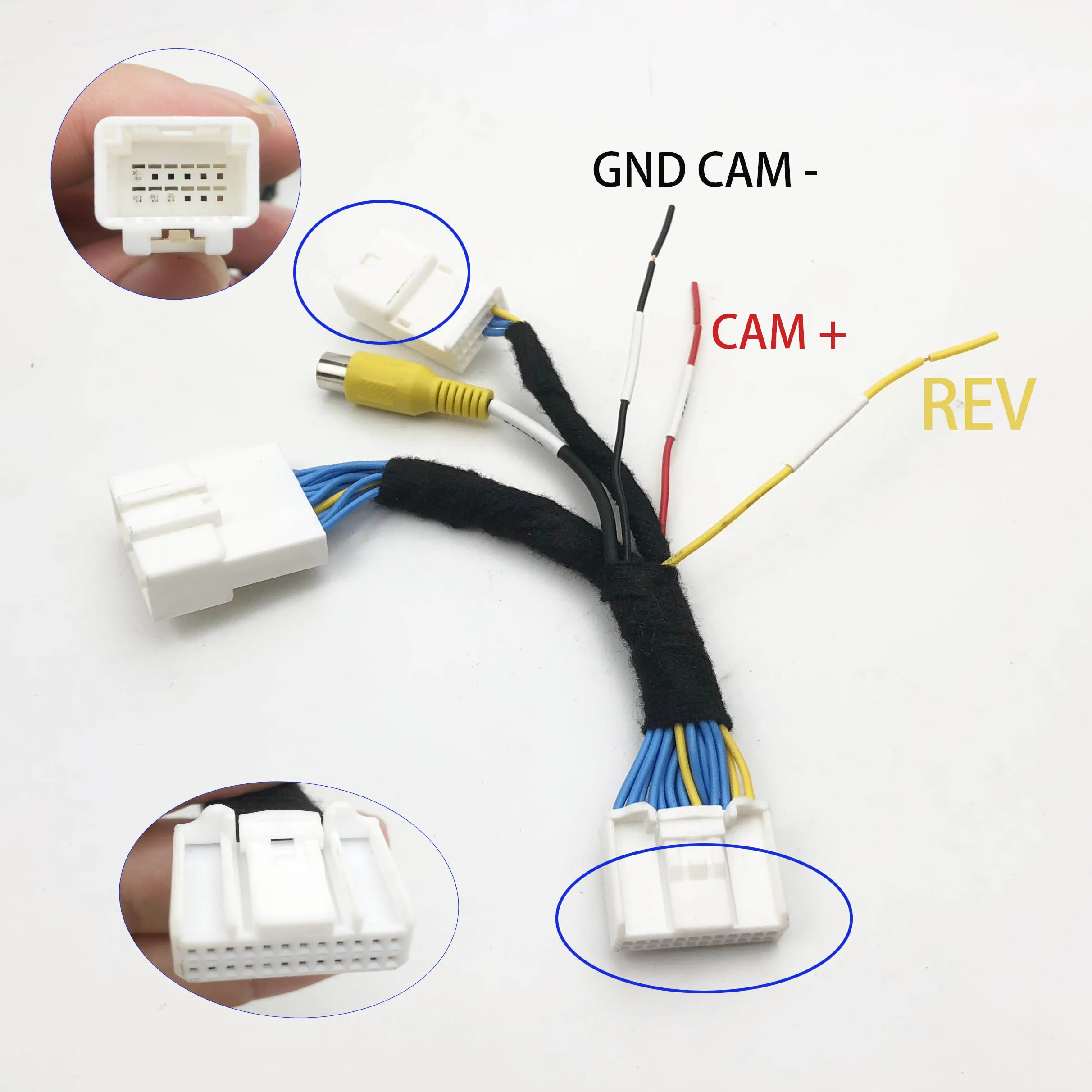 Kamera anschluss c24d 24-poliges Kabel für Nissan 1 2 3 Generation Rogue Micra Juke X-Trail mit Connect-OEM-Multimedia-System Image